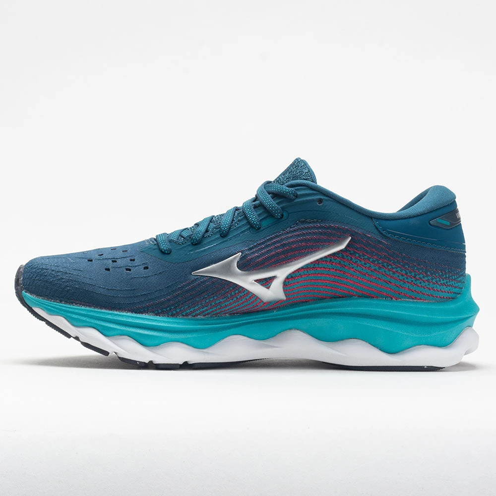 Mizuno Wave Sky 5 Waveknit Women's Legion Blue/Silver 2 Mizuno Wave Sky 5 Waveknit Women's Legion Blue/Silver - Image 2