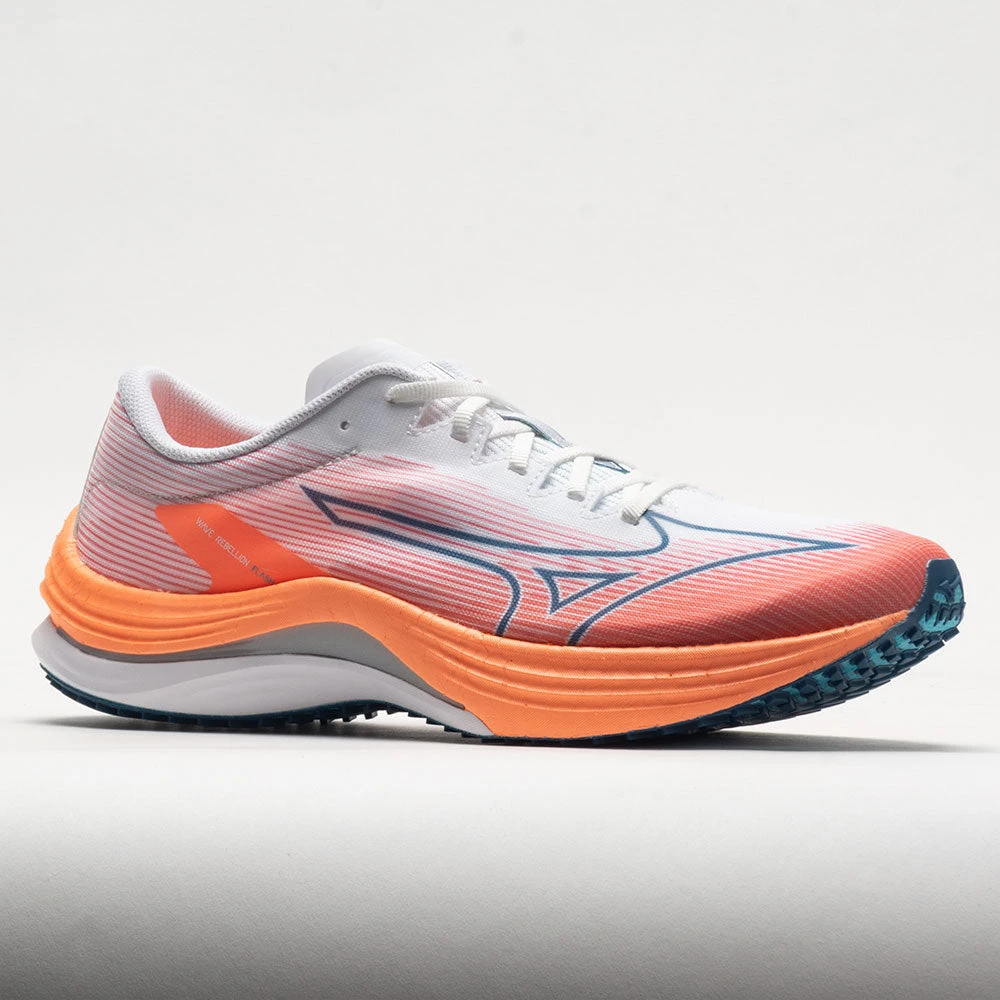 Mizuno Wave Rebellion Flash Men's White/Silver 5 Mizuno Wave Rebellion Flash Men's White/Silver - Image 5