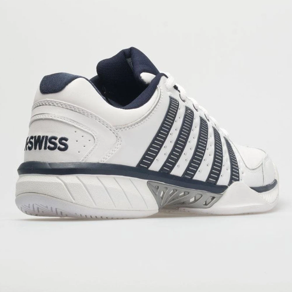 K-Swiss Hypercourt Express Leather Men's White/Navy/Silver 6 K-Swiss Hypercourt Express Leather Men's White/Navy/Silver - Image 6