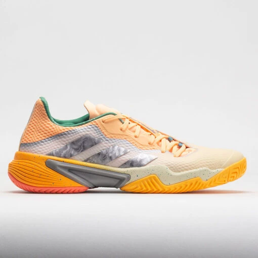 Adidas Barricade Men's White TInt/Taupe Metallic/Acid Orange