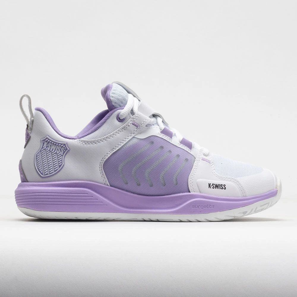 K-Swiss Ultrashot Team Women's White/Purple Rose/Moonless Night 1 K-Swiss Ultrashot Team Women's White/Purple Rose/Moonless Night