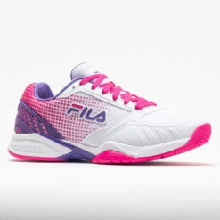 Fila Volley Zone Women's White/Pink Glo/Purple -Sneakers Shop 370037 5