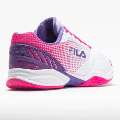 Fila Volley Zone Women's White/Pink Glo/Purple -Sneakers Shop 370037 6
