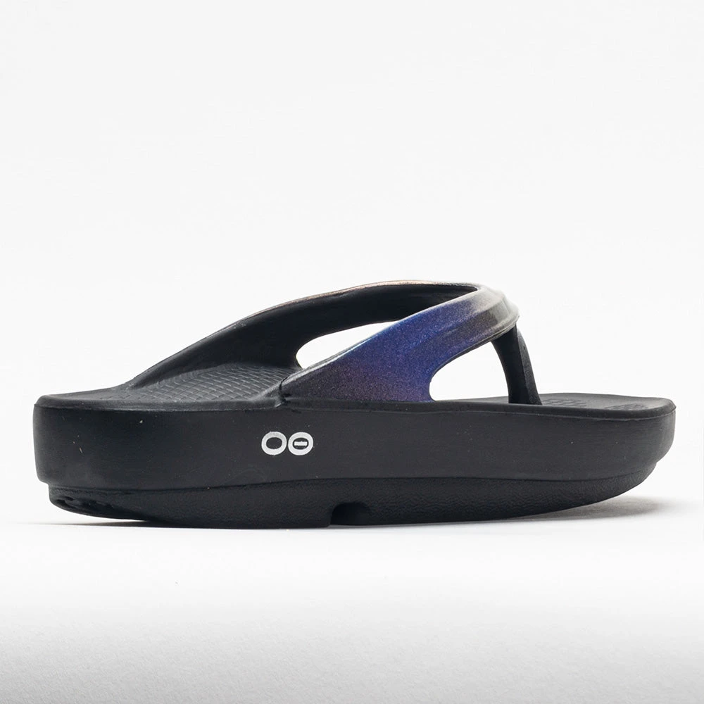 OOFOS OOlala Luxe Women's Black/Calypso 6 OOFOS OOlala Luxe Women's Black/Calypso - Image 6